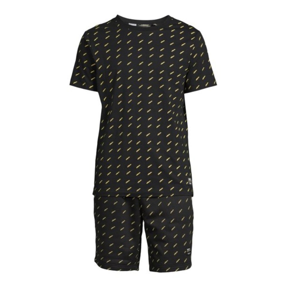 WeSC Men's Graphic T-Shirt & Matching Knit Shorts, 2-Piece Set Large